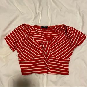 Striped crop top